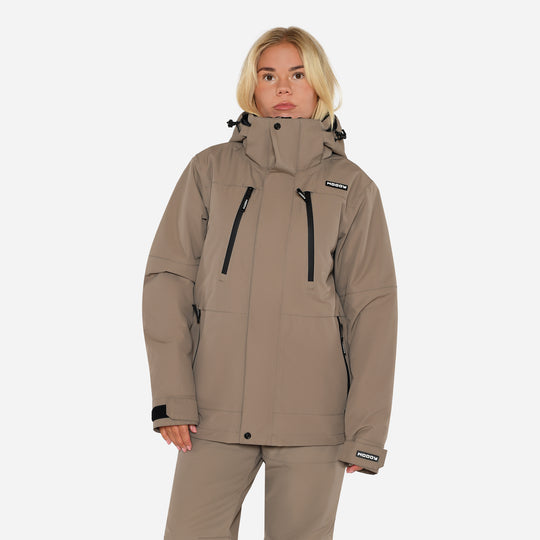 Glace Ski Jacket Loose Fit Women - Stone Greige