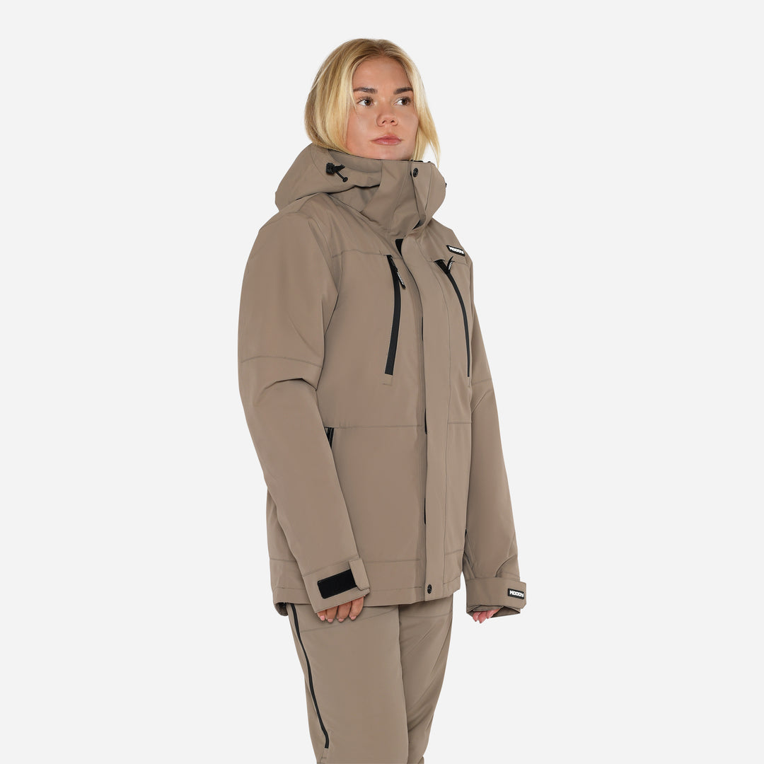 Glace Ski Jacket Loose Fit Women - Stone Greige