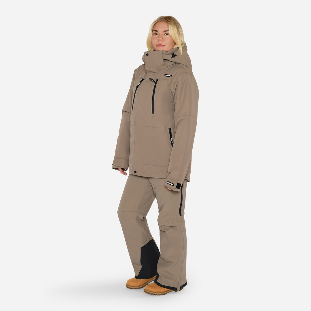 Glace Ski Jacket Loose Fit Women - Stone Greige