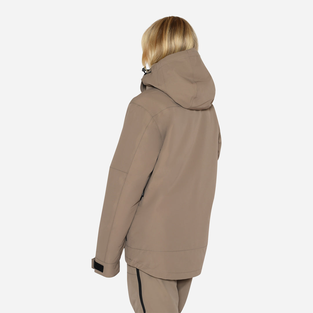Glace Ski Jacket Loose Fit Women - Stone Greige