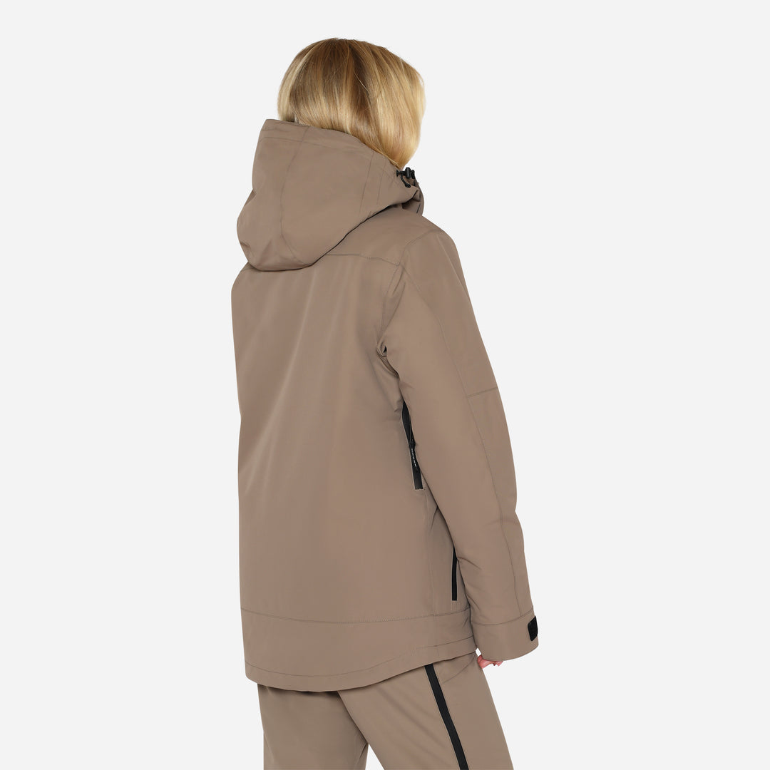 Glace Ski Jacket Loose Fit Women - Stone Greige