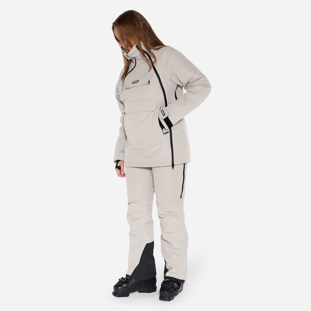 Skianorak til kvinder, Grå, produktfoto  3 #color_silver-grey