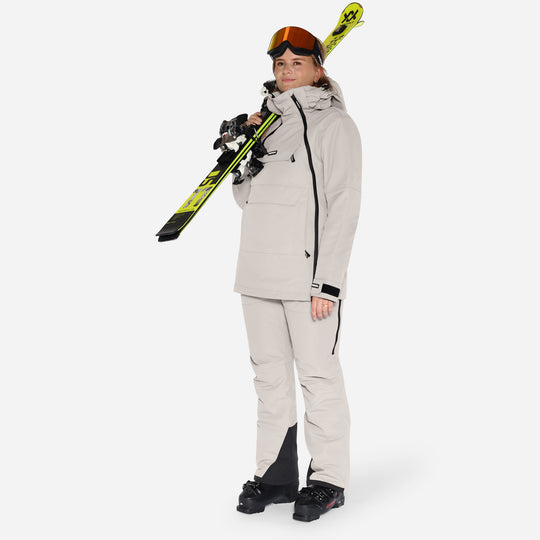 Skianorak til kvinder, Grå, produktfoto  5 #color_silver-grey