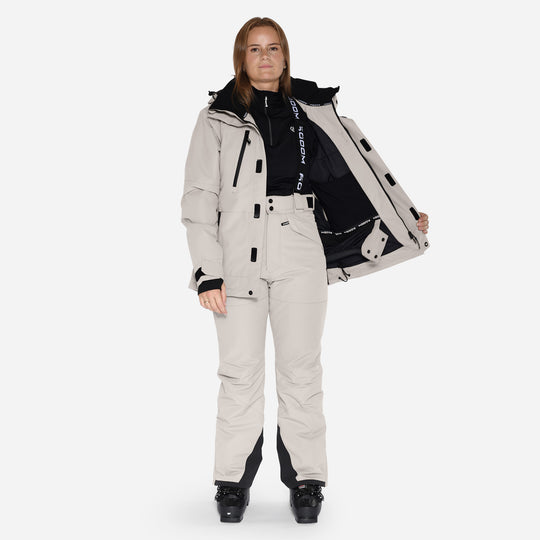 Skijakke til kvinder, Grå, produktfoto 6 #color_silver-grey