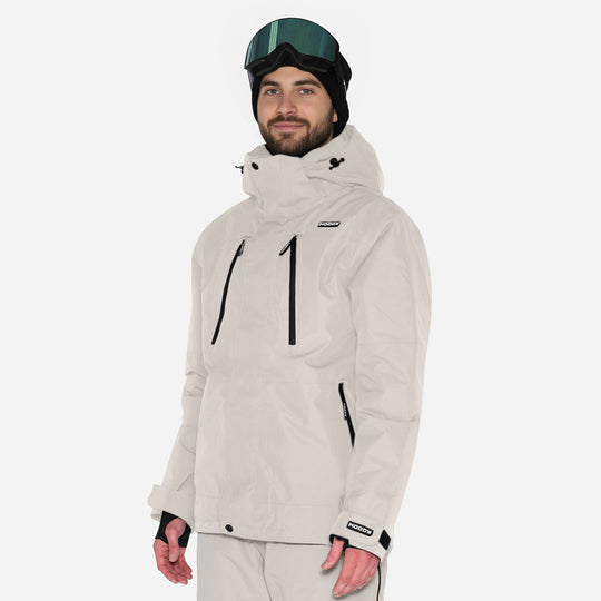 Skijakke til mænd, Grå, produktfoto. #color_silver-grey