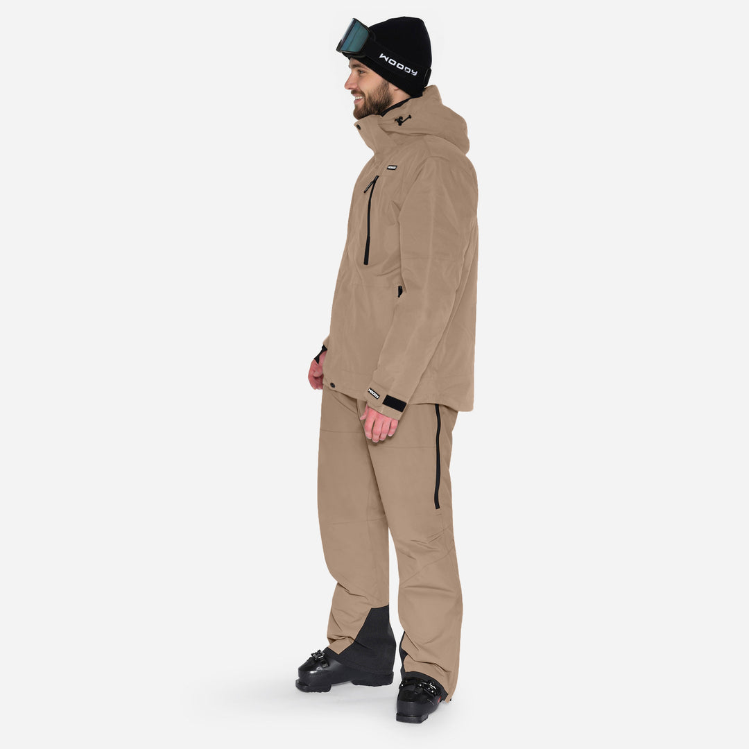 Skijakke til mænd, Beige, produktfoto - Side #color_stone-greige