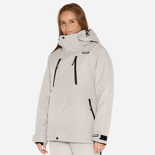 Skijakke til kvinder, Grå, produktfoto #color_silver-grey