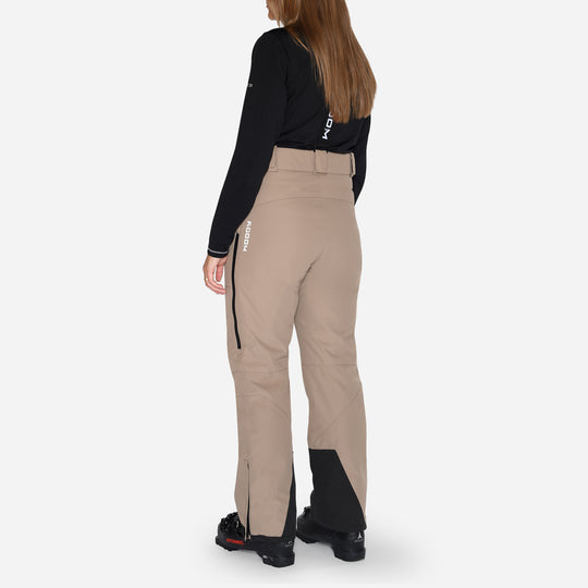 Skibukser til kvinder, Beige, produktfoto  2 #color_stone-greige