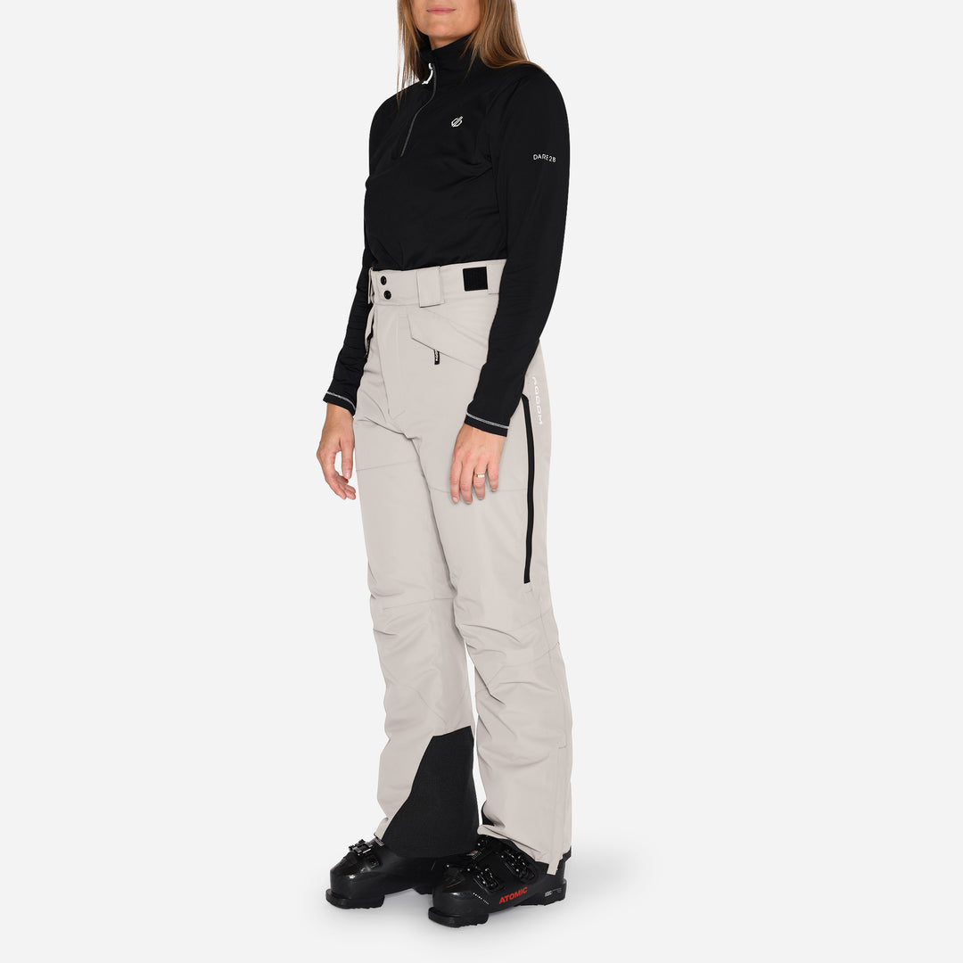 Skibukser til kvinder, Grå, produktfoto  2 #color_silver-grey