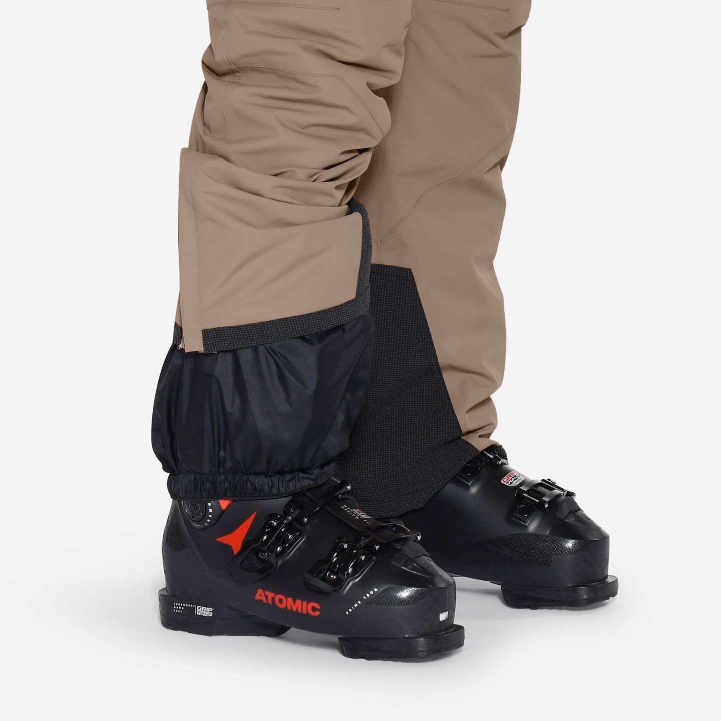 Sideben-lynlåse og snefang ved anklerne