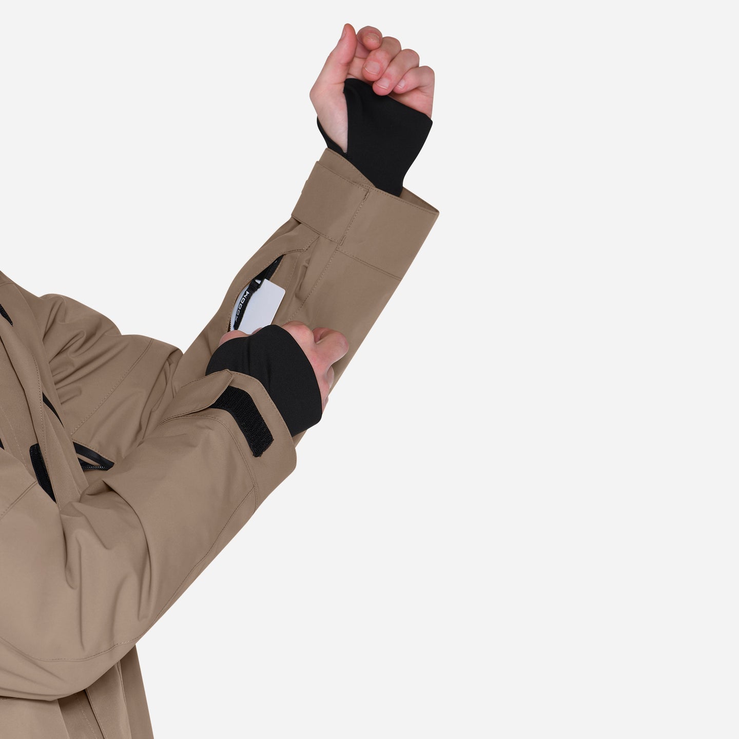 Bløde indvendige Lycra-manchetter for komfort og varme