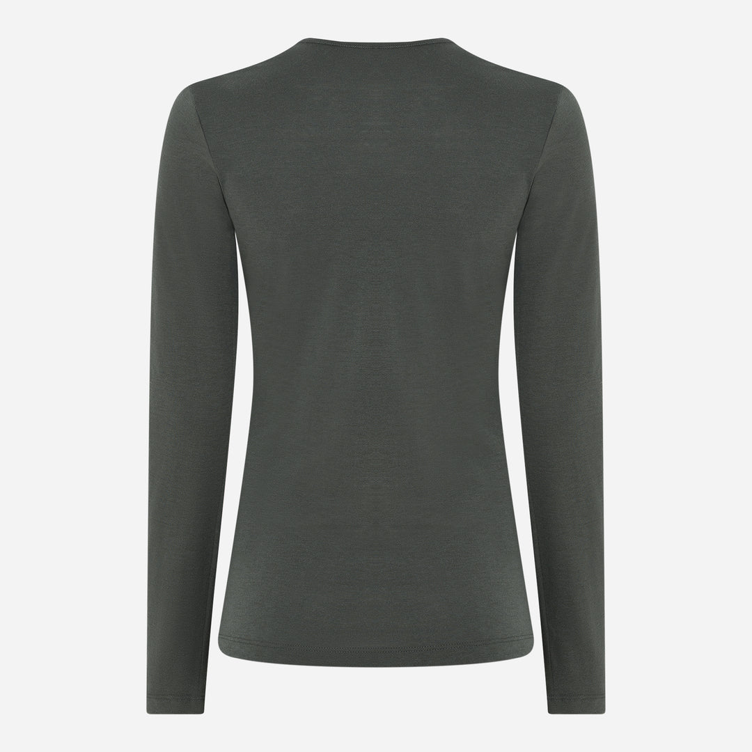 Merino Langærmet Base Layer Dame - Pine Shadow