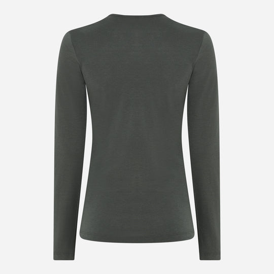 Merino Langærmet Base Layer Dame - Pine Shadow