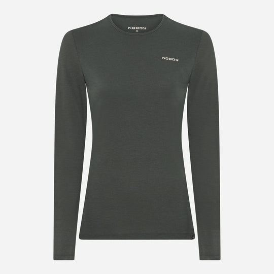 Merino Langærmet Base Layer Dame - Pine Shadow
