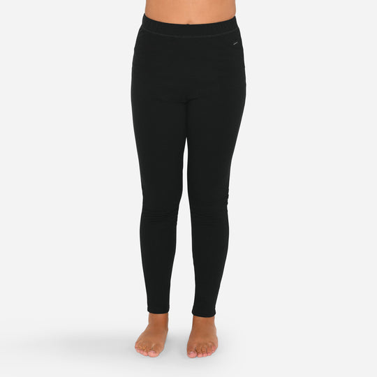Merino Base Layer Bukser Dame - Charcoal Black