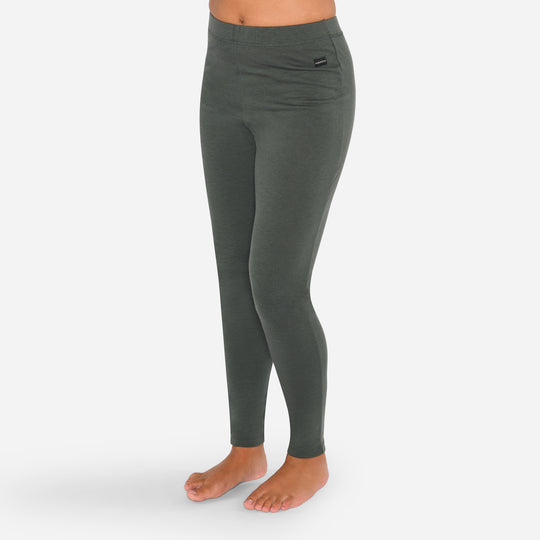 Merino Base Layer Bukser Dame - Pine Shadow