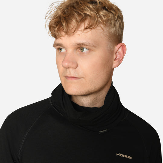 Merino Halsedisse - Charcoal Black