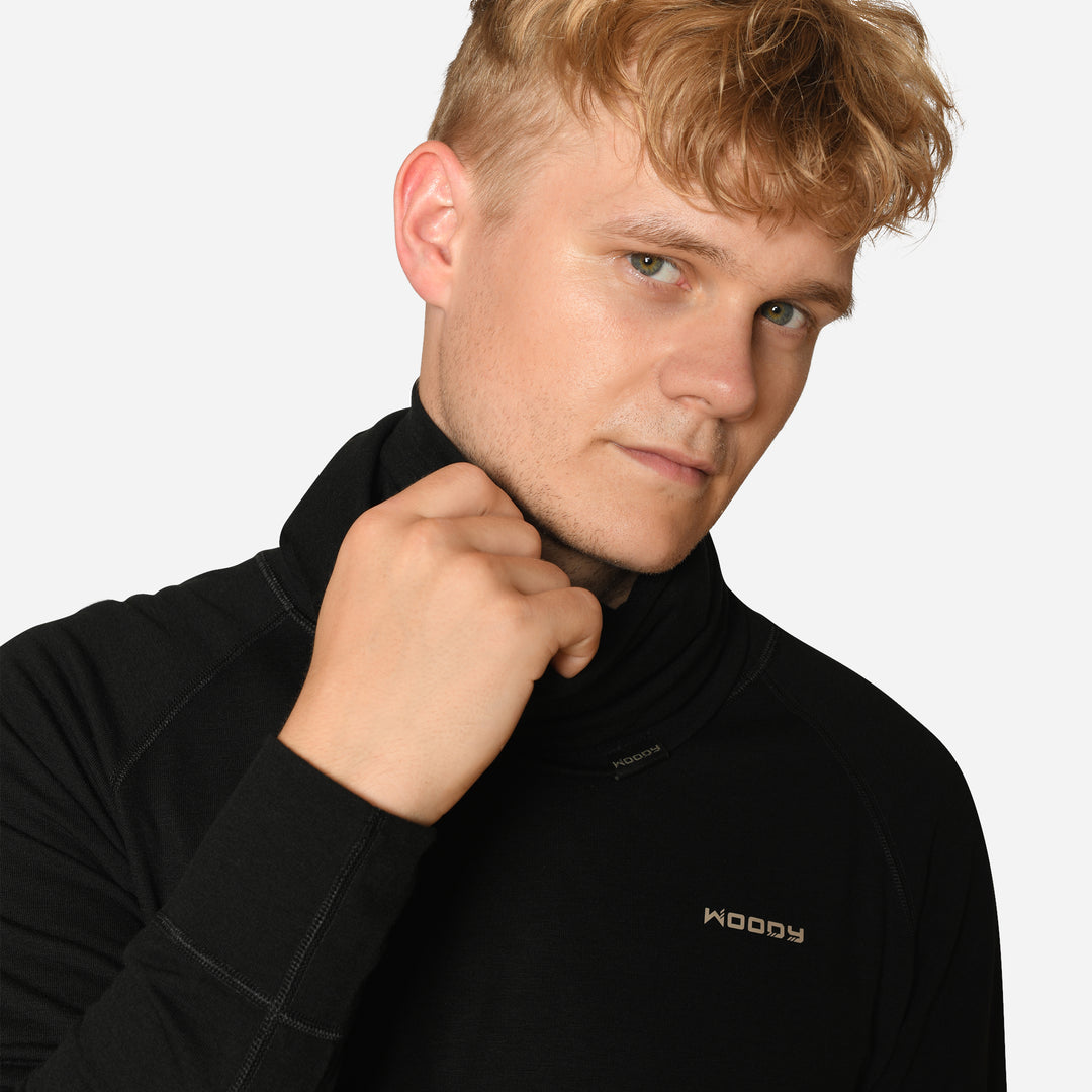 Merino Halsedisse - Charcoal Black