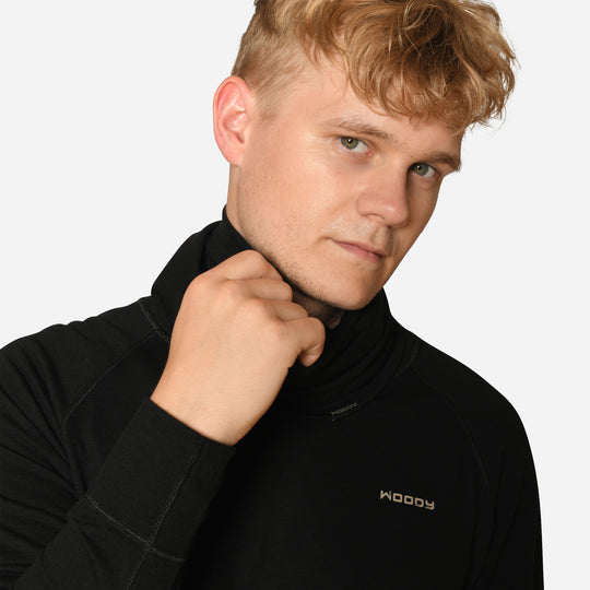 Merino Halsedisse - Charcoal Black