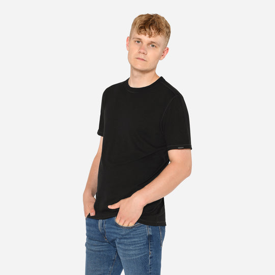Merino T-Shirt - Charcoal Black
