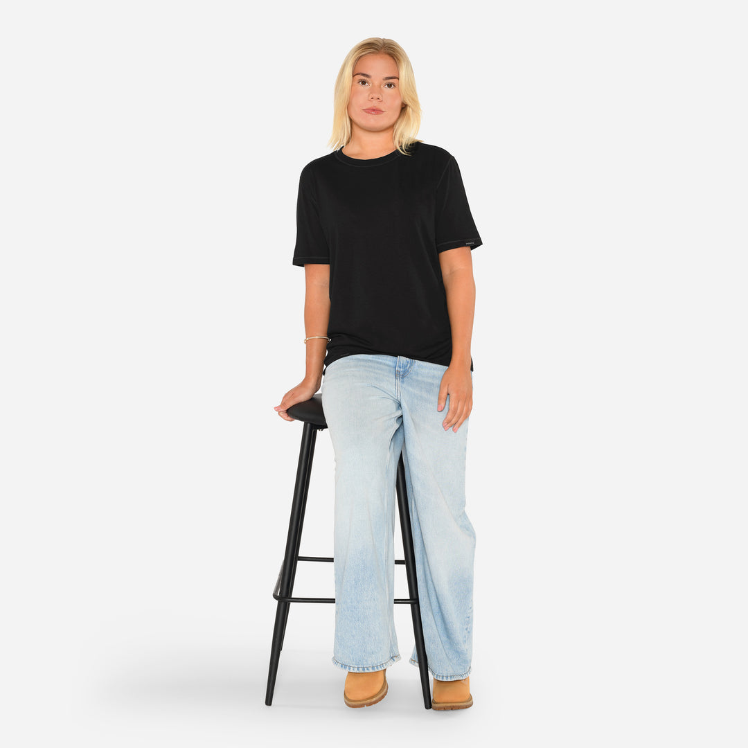 Merino T-Shirt - Charcoal Black