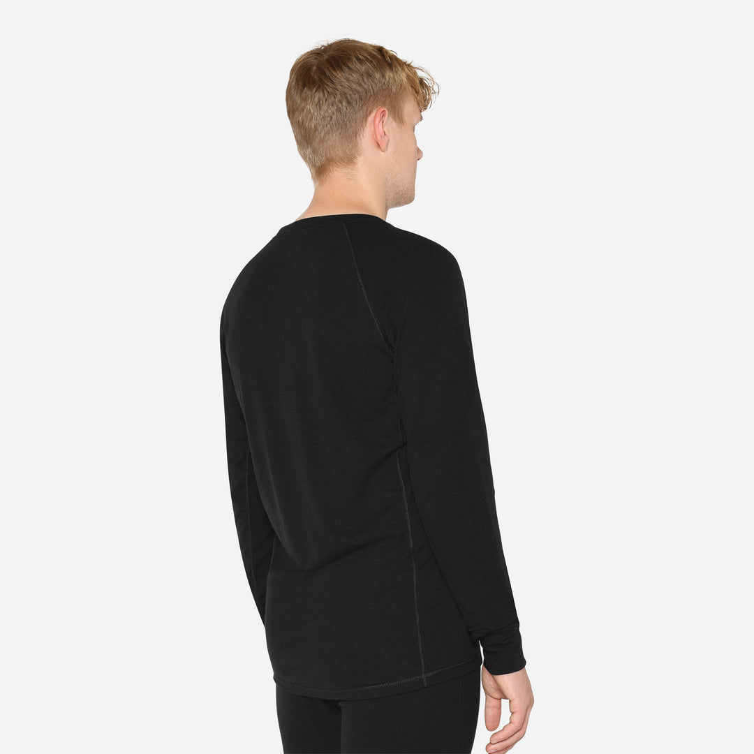 Merino Langærmet Base Layer Herre - Charcoal Black