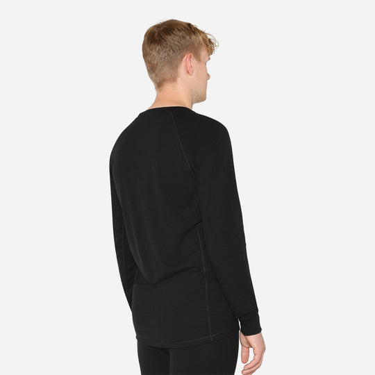 Merino Langærmet Base Layer Herre - Charcoal Black