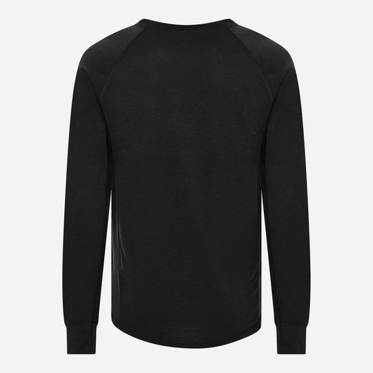 Merino Langærmet Base Layer Herre - Charcoal Black