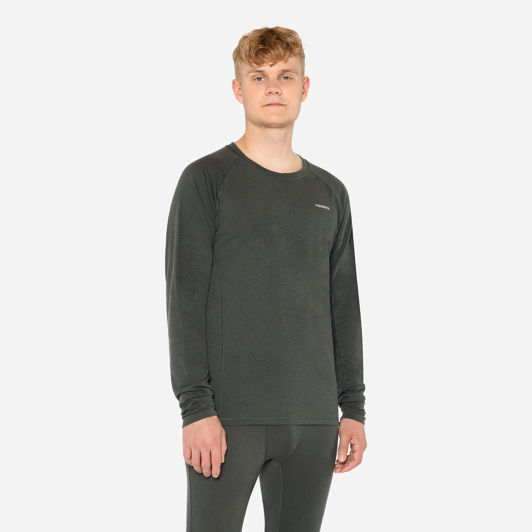 Merino Langærmet Base Layer Herre - Pine Shadow