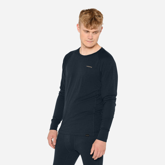 Merino Langærmet Base Layer Herre - Eclipse Blue