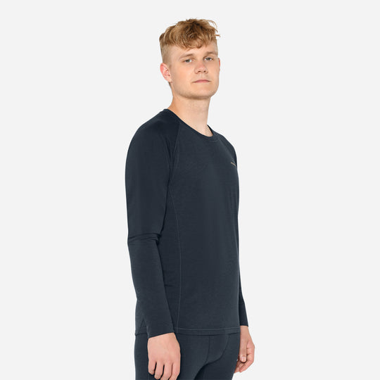 Merino Langærmet Base Layer Herre - Eclipse Blue