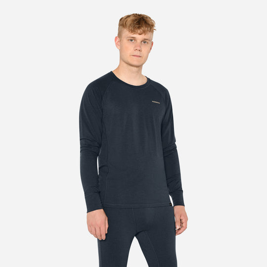 Merino Langærmet Base Layer Herre - Eclipse Blue