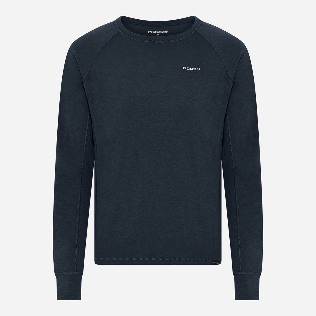 Merino Langærmet Base Layer Herre - Eclipse Blue