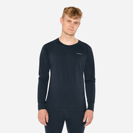 Merino Langærmet Base Layer Herre - Eclipse Blue
