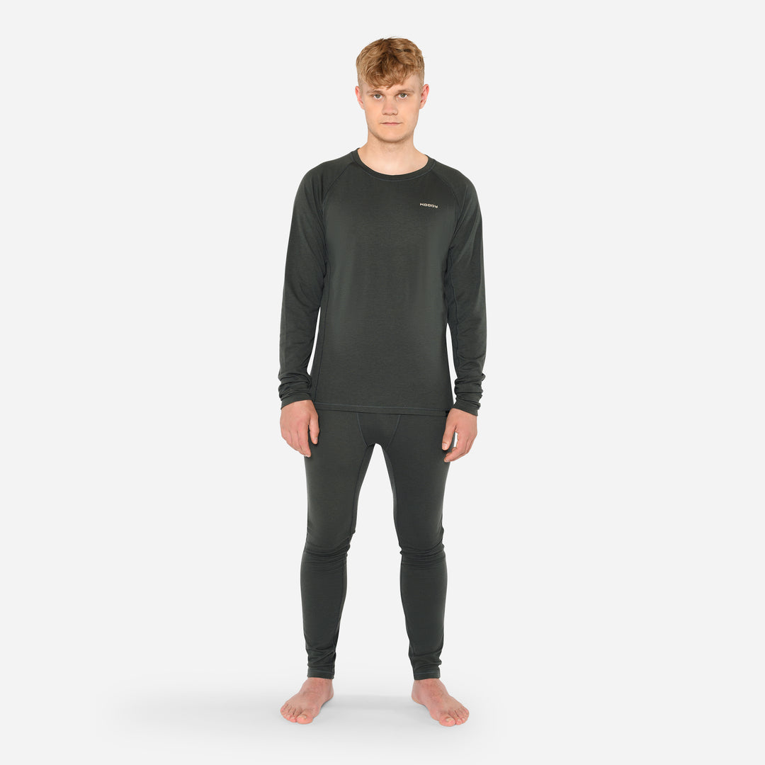 Merino Base Layer Pants Men - Pine Shadow