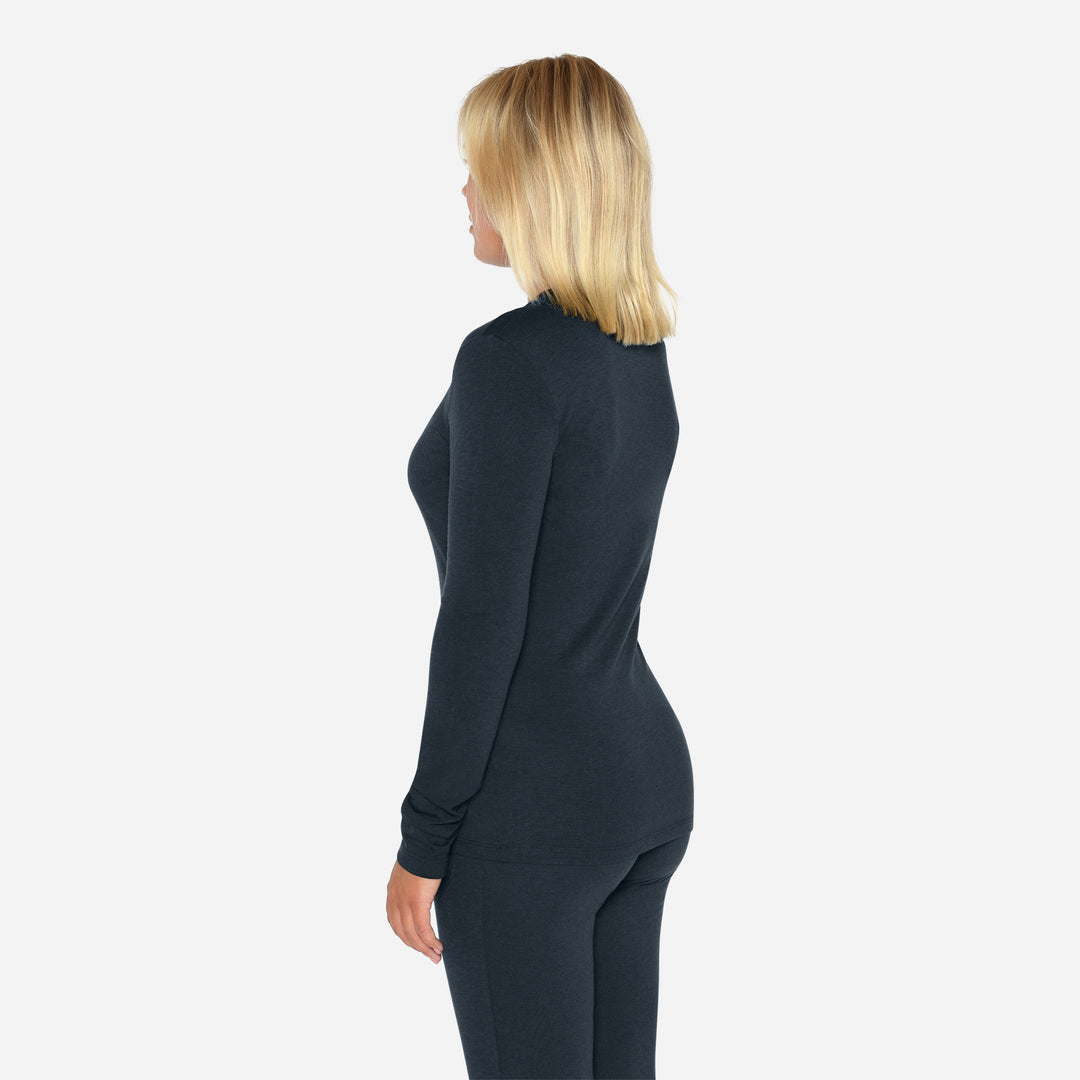 Merino Langærmet Base Layer Dame - Eclipse Blue