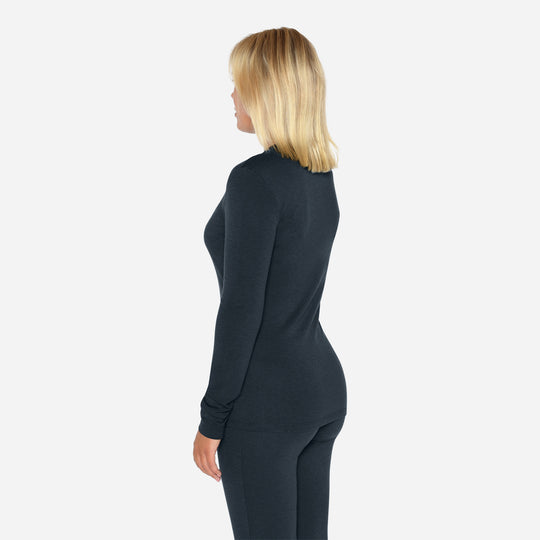 Merino Langærmet Base Layer Dame - Eclipse Blue