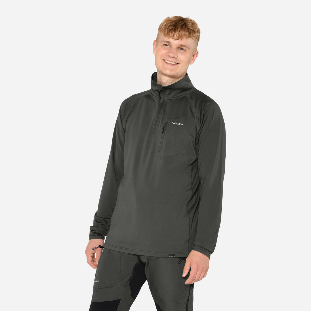 Midlayer Fleece Half Zip - Pine Shadow