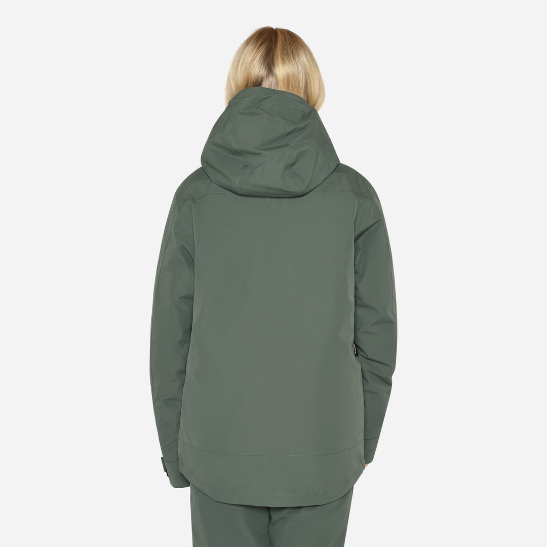 Glace Ski Jacket Loose Fit Women - Dark Olive