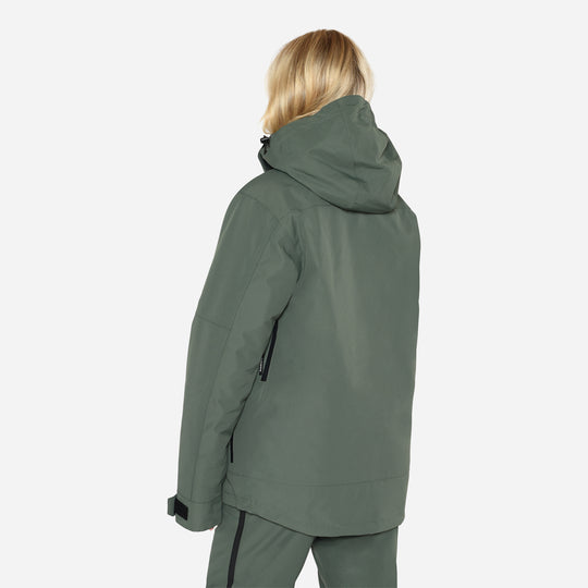 Glace Ski Jacket Loose Fit Women - Dark Olive